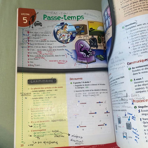French Learning Books Set of 3 used