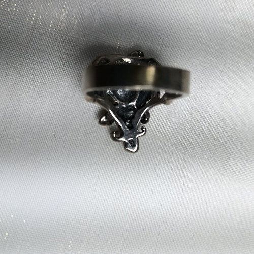 Silver 925 Sterling Ring used, size 18.6, 7.3g