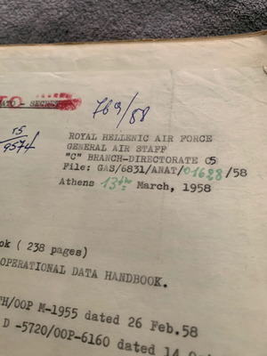 Ελληνική Βασιλική Αεροπορία -ΝΑΤΟ 1958 χαρτόδετο μεταχειρισμένο