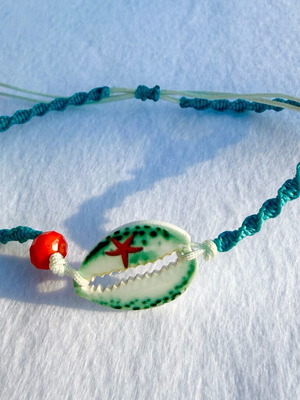 Handmade anklet turquoise, new