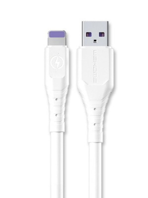 Καλώδιο Super Fast 6A Lightning/USB 1m WDC-152 λευκό καινούργιο