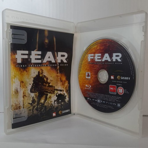 FEAR First Encounter Assault Recon PS3 game, excellent condition