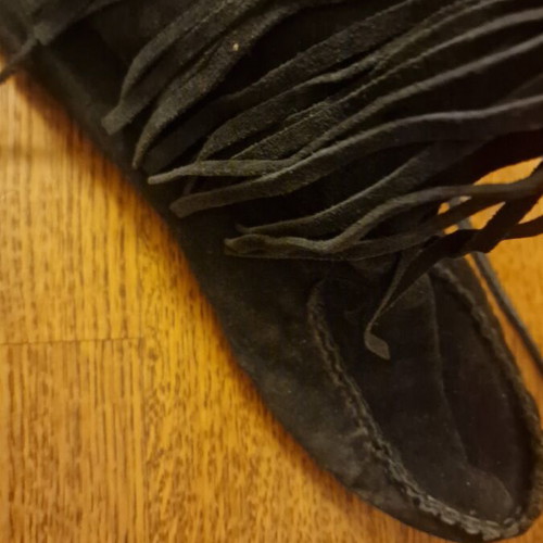Zara leather ankle boots used, size 38, black