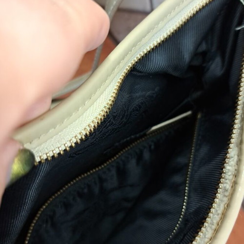 Burberry crossbody bag beige like new, quilted metallic fabric
