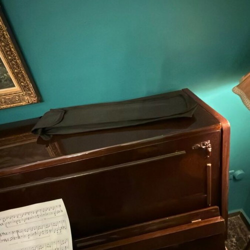Folding metal music stand like new with carrying case