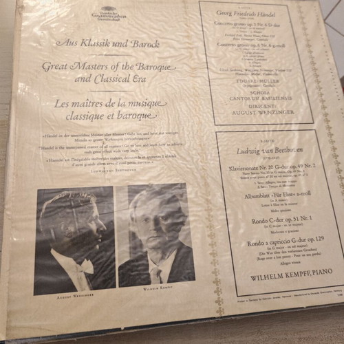 Barock Music Beethoven and Handel vinyl LP album used, classical