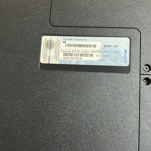 HP G62-b15sv laptop used, for spare parts, no power supply