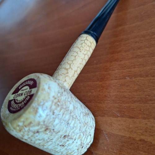 Corn cob pipe with 6mm filter new