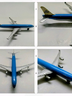 Metallic miniature Airbus A340 KLM Royal Dutch Airlines like new