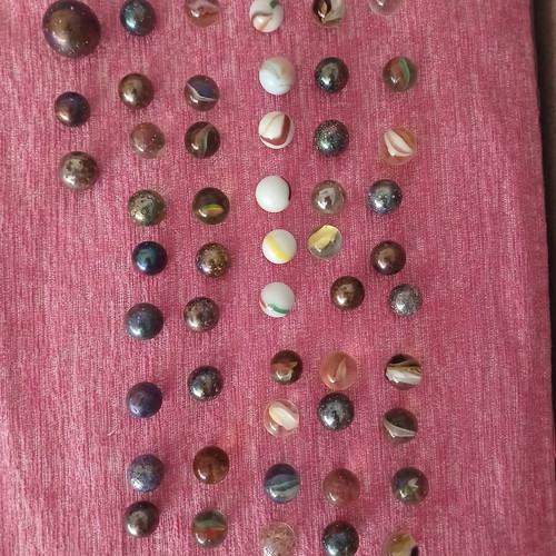 53 used marbles