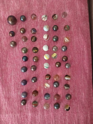 53 used marbles