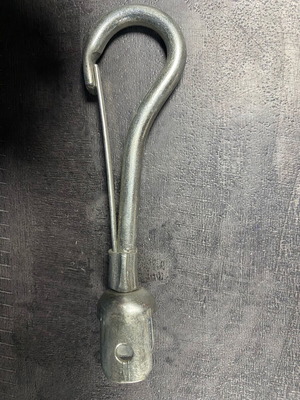 Lama hook with swivel large size new, length 13 cm