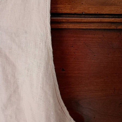 Linen dress Benetton in light pink shade, like new, size S