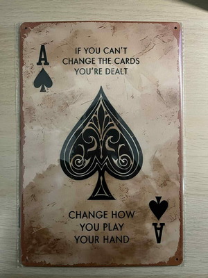 Decorative metal sign new 20x30cm
