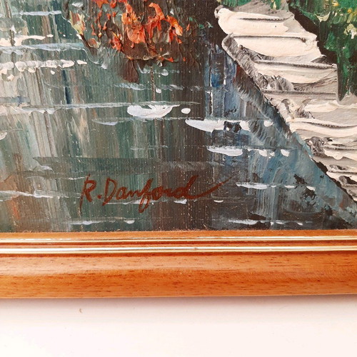 Painting used with artist signature and vintage frame 55×45