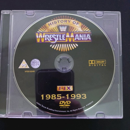 History of Wrestlemania DVD used 1985-1993