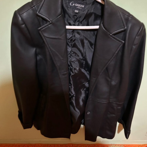 Leather jacket like new, slim fit, sizes L and XL