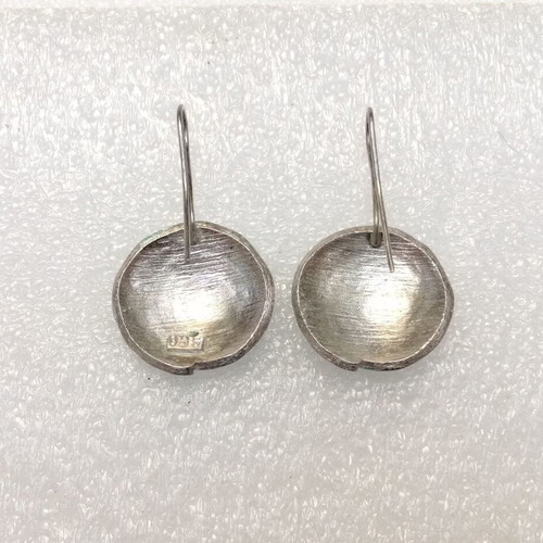 Silver earrings 985 grade with enamel colors, new