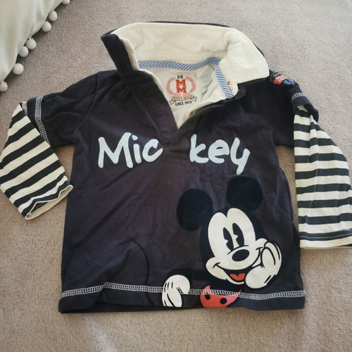Mickey Long-Sleeve Shirt Like New, Size 86