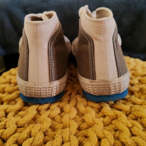 Diesel canvas shoes used, size 41, beige and green