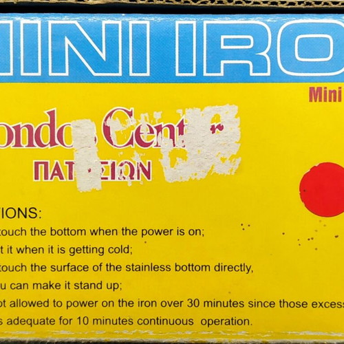 Mini Iron EL-208 new small travel iron Hondos