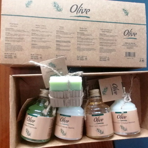 Olive oil travel set for body and hair new