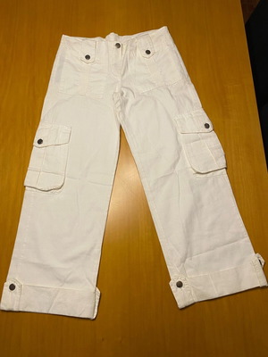 Baggy pants καινούργιο, άσπρο, μέγεθος M 38 10