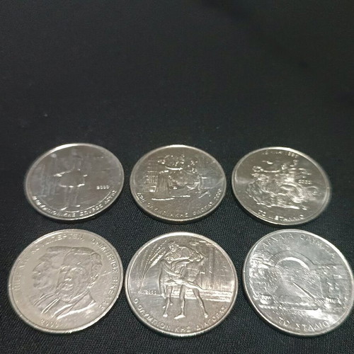 Set of 6 500 Drachma Athens 2004 Olympic Games new