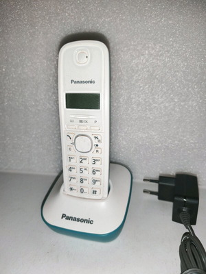 Ασύρματο τηλέφωνο Panasonic KX-TGA161EX μεταχειρισμένο, τιρκουάζ