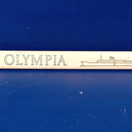 Greek Line promotional pencil used with triangular shape