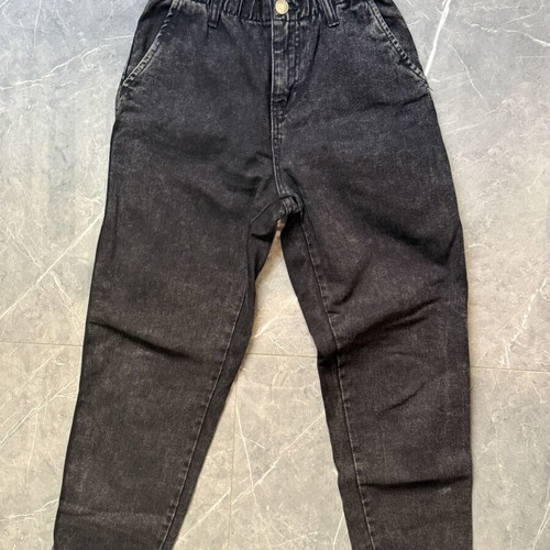 Jeans high waist black like new, size S