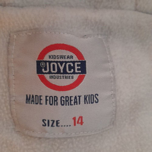 Joyce sleeveless hooded jacket size 14, used, black