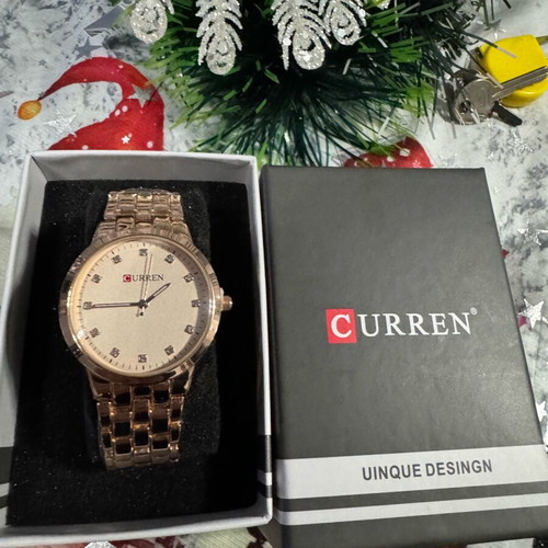 Curren women's watch new gold color