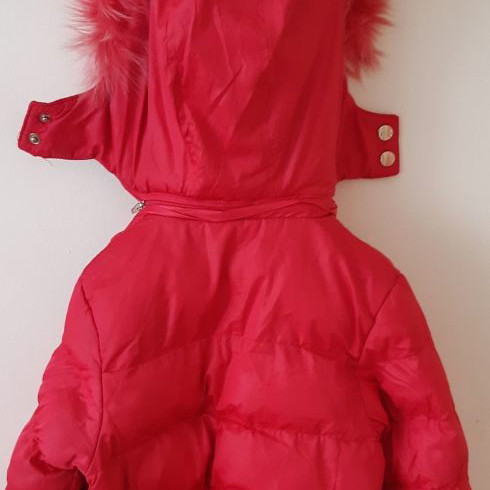 Ativo children's jacket used with detachable hood, fuchsia