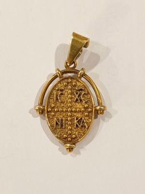 Silver gold-plated pendant new, unused