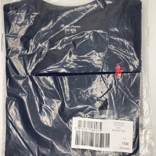 Polo Ralph Lauren Kids Short-Sleeve T-Shirt Navy 18M New