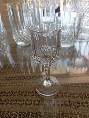 Crystal glasses for vodka and liqueur, set of 6, like new