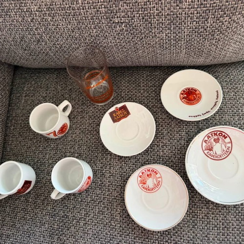 Various items from Cypriot coffee roasters