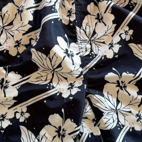 Crivit men's swim shorts XL used, blue and white floral