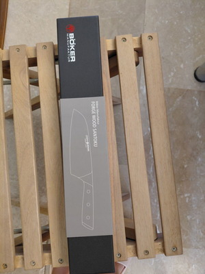 Boker Forge Wood Μαχαίρι Santoku 16cm από Ανοξείδωτο Ατσάλι καινούργιο