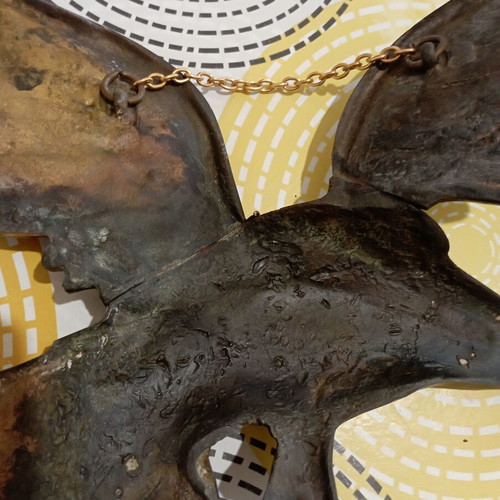 Vintage bronze wall eagle like new