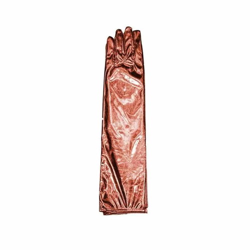 Long shiny gloves 40cm red new