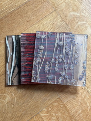 Coasters made of resin and natural materials like new, bought in Italy