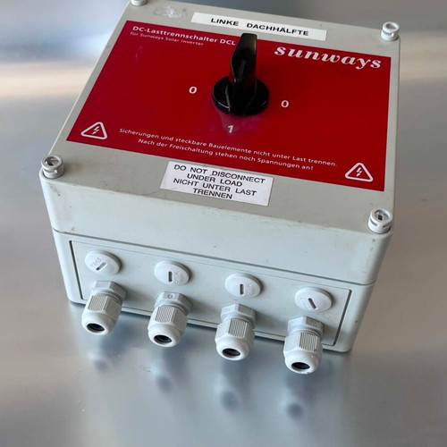 DC Switch Sunways DCL 05 like new, 25A photovoltaic isolator
