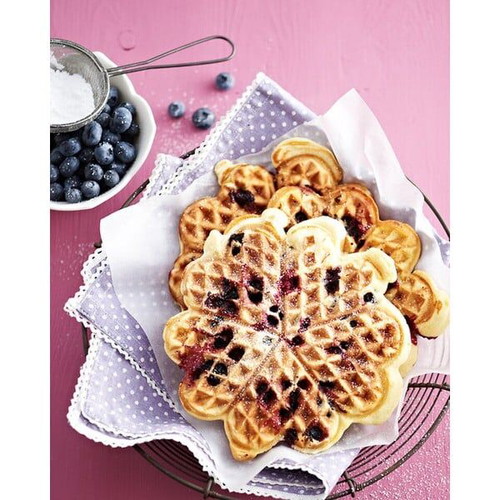 OK waffle maker used, thin homemade waffles, fully functional