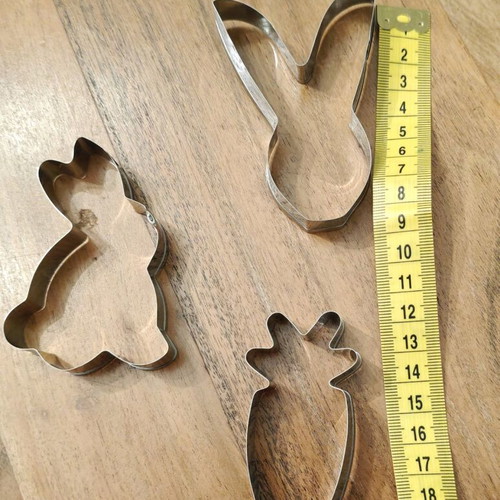 Metal cookie cutters set of 5 stainless steel