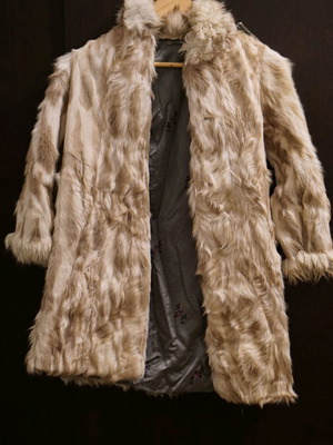 real fur custom vintage coat