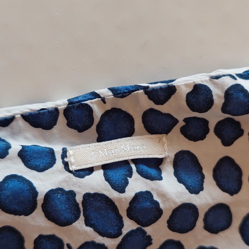 Max Mara sleeveless top blue and white XL
