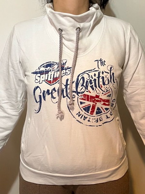 Free Wave white sweatshirt like new, size L