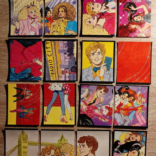 Barbie Rock Star 1986 stickers and packs used, Panini